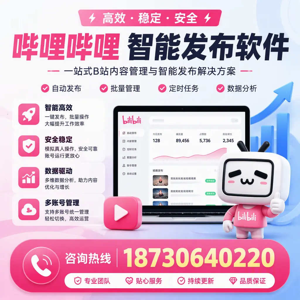 哔哩哔哩智能发布软件适用场景分析：在 遂宁 的最佳实践