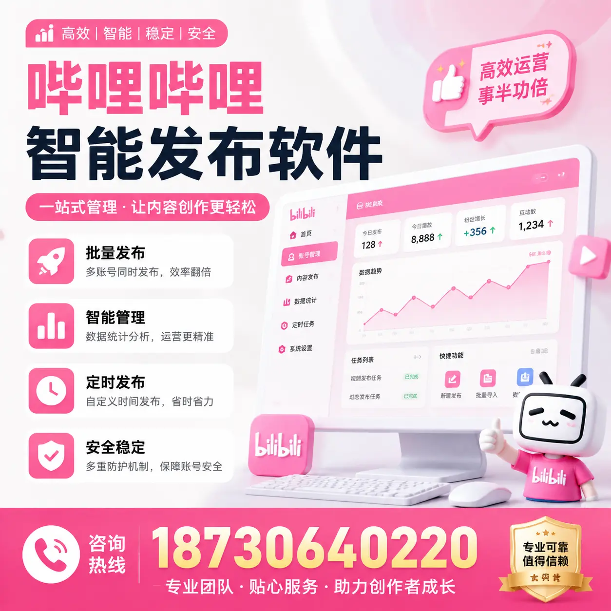 如何评估哔哩哔哩智能发布软件的ROI?遂宁 企业必读
